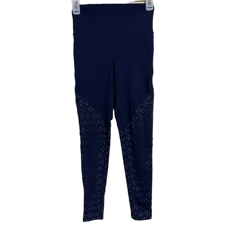Aerie Chill Play Move Leggings Navy Blue Women's SIZE Small